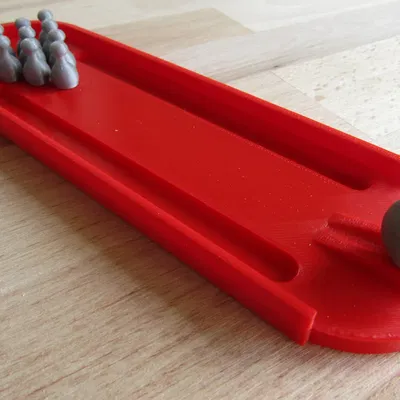 Bộ Trò Chơi Bowling Mini Giải Trí Cho Dân Văn Phòng In 3D