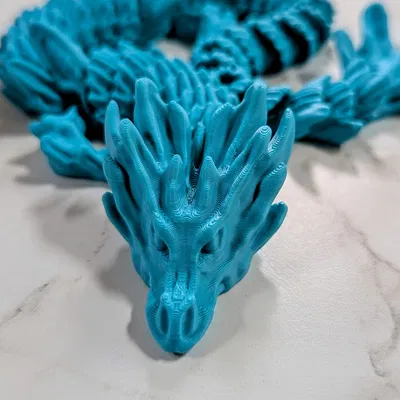 Mô hình rồng nước Aqua Dragon 3D linh hoạt in không cần hỗ trợ