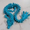 Mô hình rồng nước Aqua Dragon 3D linh hoạt in không cần hỗ trợ - Thumbnail 4