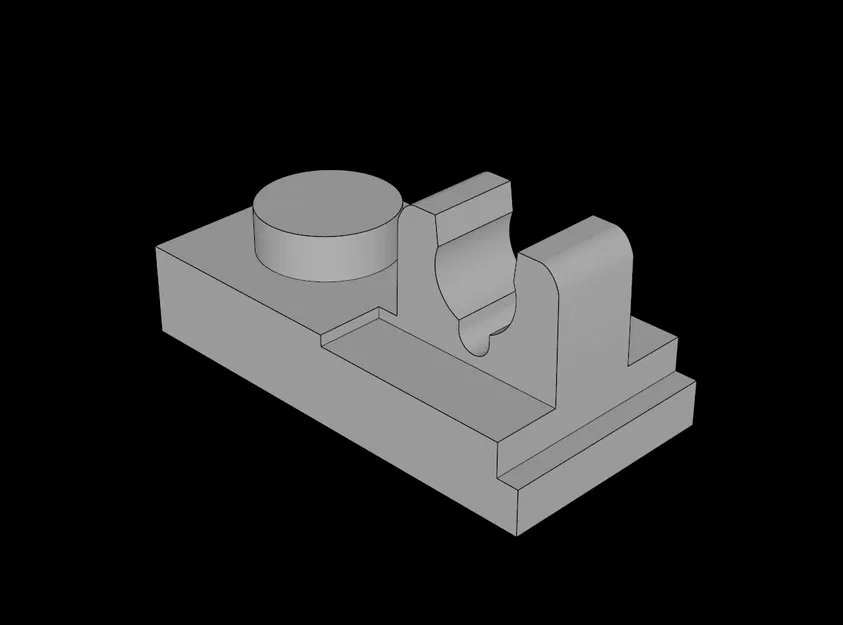 Mảnh ghép Lego 1x2 kèm kẹp giữ tương thích in 3D chất lượng cao - Image 1