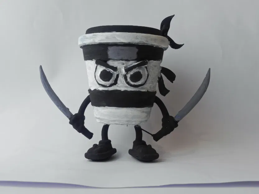 Mô hình 3D Cappuccino Assassino (Italian Brainrot) - Image 1