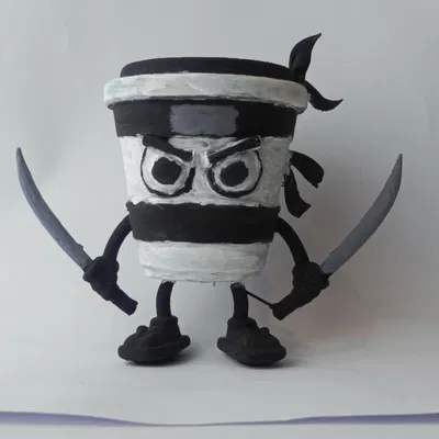 Mô hình 3D Cappuccino Assassino (Italian Brainrot)