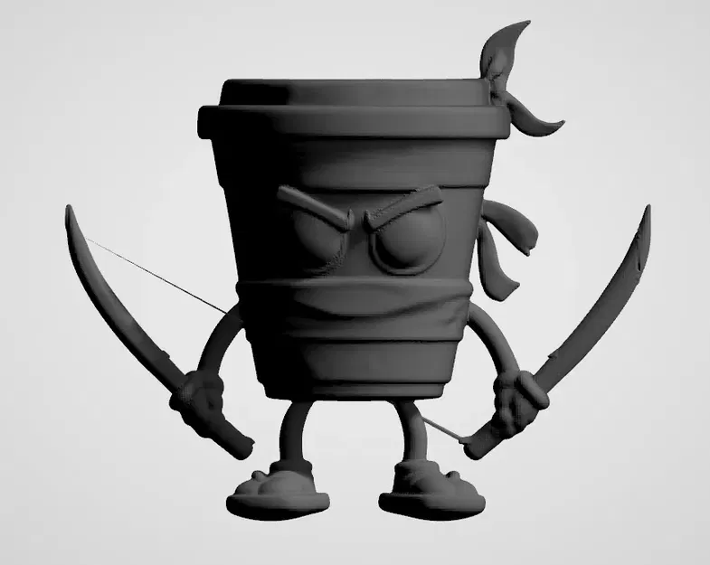 Mô hình 3D Cappuccino Assassino (Italian Brainrot) - Image 4