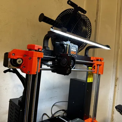 Ngàm gắn đèn LED cho Prusa MK4/MK4S (cho thanh nhôm LED 17x7mm)