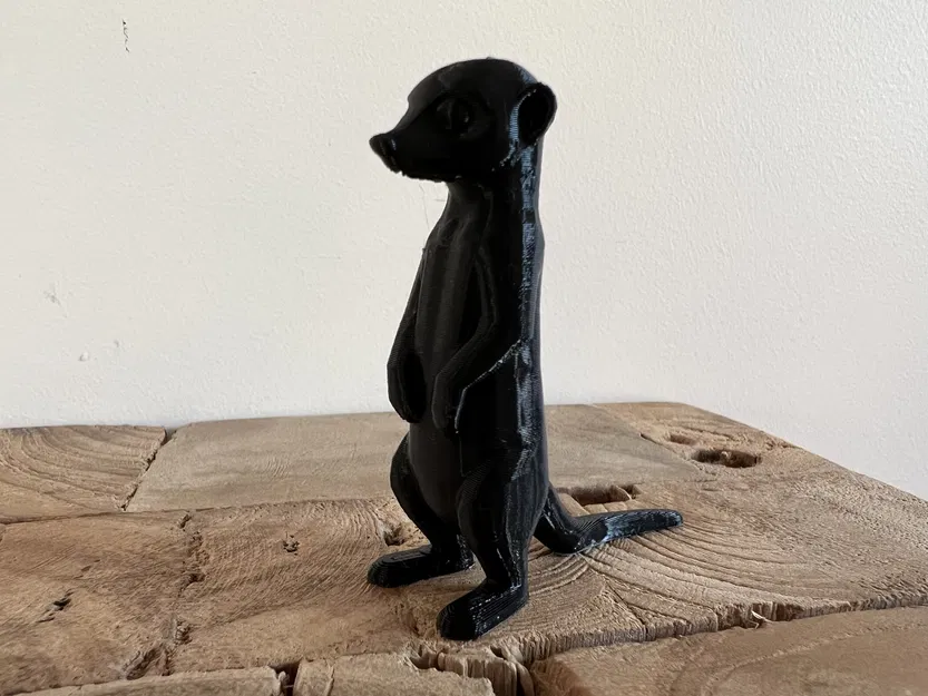 Mô hình chú chồn Meerkat đứng gác trang trí in 3D - Image 2