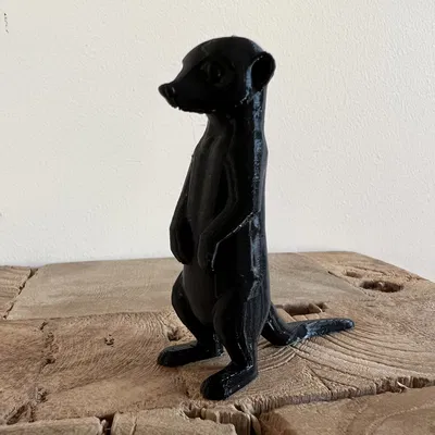 Mô hình chú chồn Meerkat đứng gác trang trí in 3D