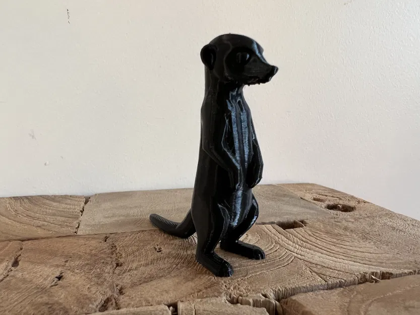 Mô hình chú chồn Meerkat đứng gác trang trí in 3D - Image 3
