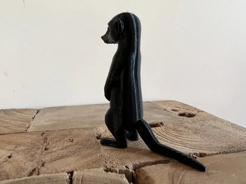 Mô hình chú chồn Meerkat đứng gác trang trí in 3D - Image 4