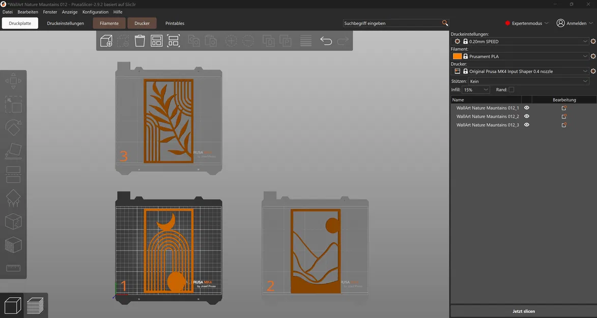 Tranh treo tường 3D nghệ thuật - WallArt Nature Mountains 012 - Image 2