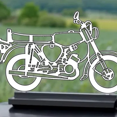 Mô hình để bàn Simson S51 - Phụ kiện trang trí độc đáo cho tín đồ xe cổ