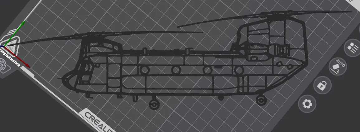 Mô hình trực thăng Chinook CH-47 treo tường trang trí 3D - Image 2