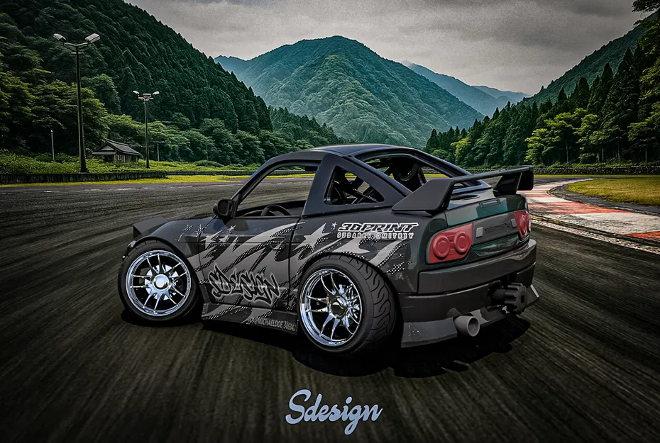 Nissan 180sx Tooned (Tỷ lệ 1/18) - Image 2