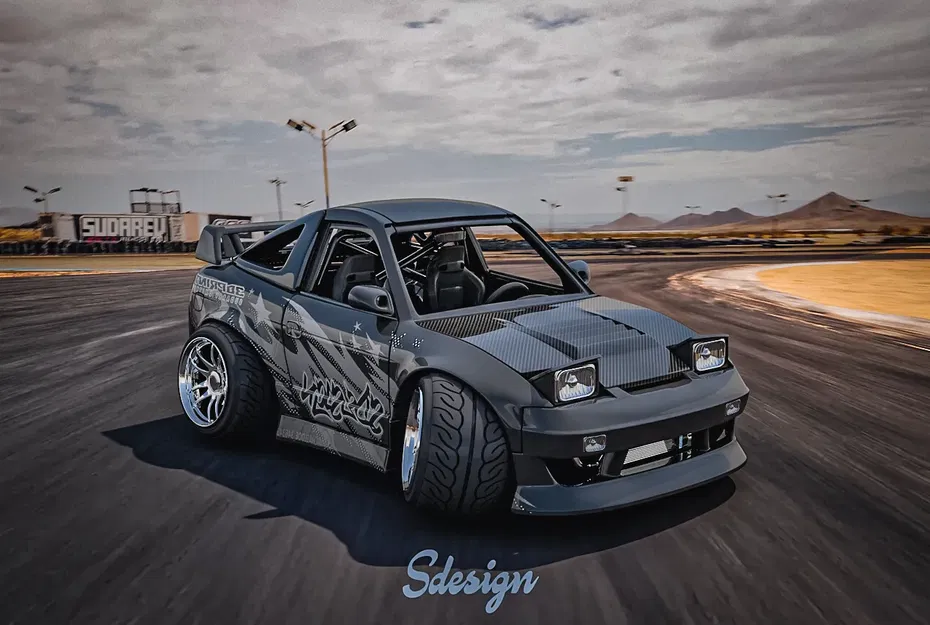 Nissan 180sx Tooned (Tỷ lệ 1/18) - Image 9