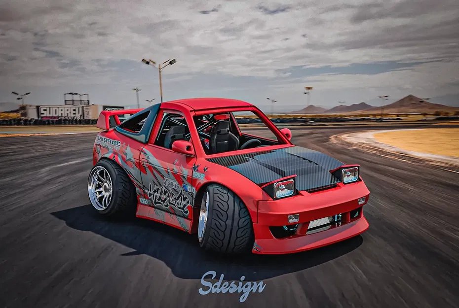 Nissan 180sx Tooned (Tỷ lệ 1/18) - Image 10