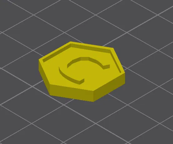 Mẫu in 3D đồng xu lục giác Animal Company V2 đẹp mắt - Image 1