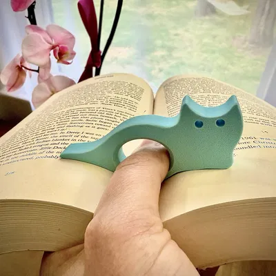Dụng cụ giữ trang sách hình mèo 3D (Cat Page Holder) cực tiện lợi
