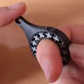 Móc khóa bánh răng hành tinh fidget gear ring spinner - Thumbnail 3