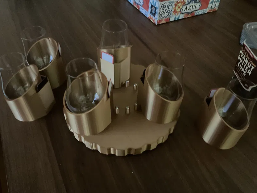 Glencairn Spinner - Dụng cụ thử rượu mù (Blind Tasting) xoay 6 ly - Image 2