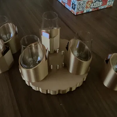 Glencairn Spinner - Dụng cụ thử rượu mù (Blind Tasting) xoay 6 ly