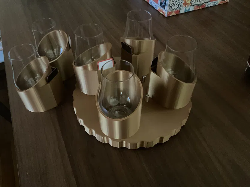 Glencairn Spinner - Dụng cụ thử rượu mù (Blind Tasting) xoay 6 ly - Image 3