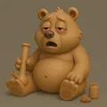 Mô hình chú gấu Stoned Bear độc đáo cho dân chơi in 3D - Thumbnail 1