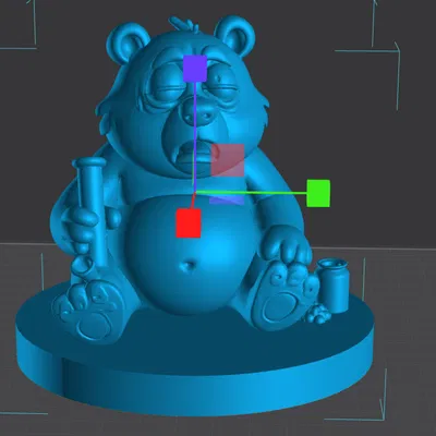 Mô hình chú gấu Stoned Bear độc đáo cho dân chơi in 3D