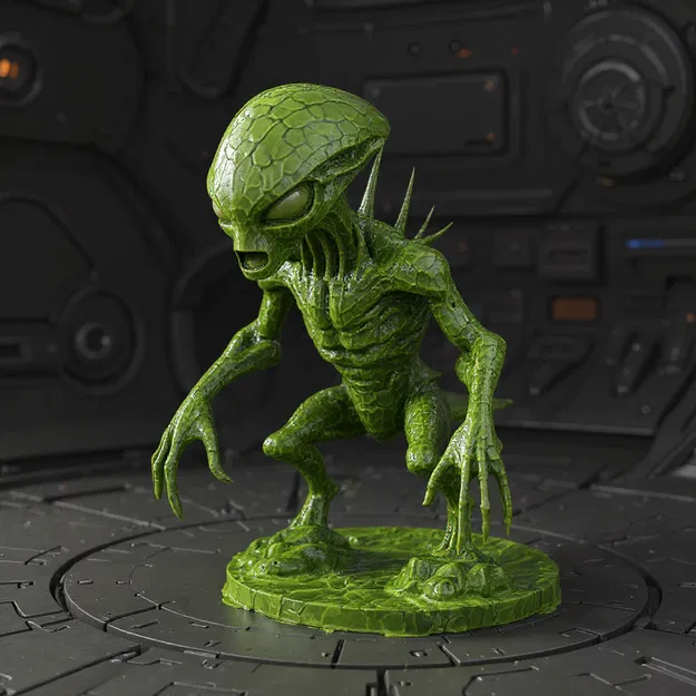 Mô hình người ngoài hành tinh Alien - Tác phẩm nghệ thuật 3D độc đáo - Image 1