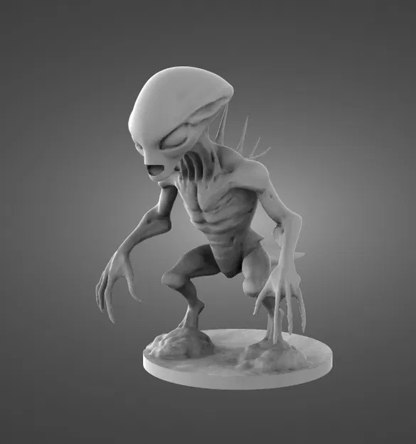 Mô hình người ngoài hành tinh Alien - Tác phẩm nghệ thuật 3D độc đáo - Image 2