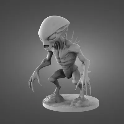 Mô hình người ngoài hành tinh Alien - Tác phẩm nghệ thuật 3D độc đáo