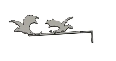 Mô hình trang trí góc cửa hình rồng (Dragon Door Corner) - Image 4