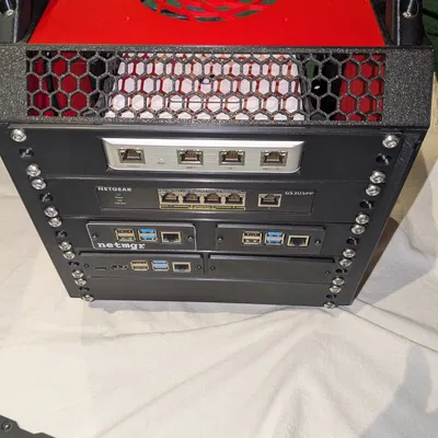 Khung gắn Rack 10 inch cho hai Raspberry Pi với DeskPi KL-P24