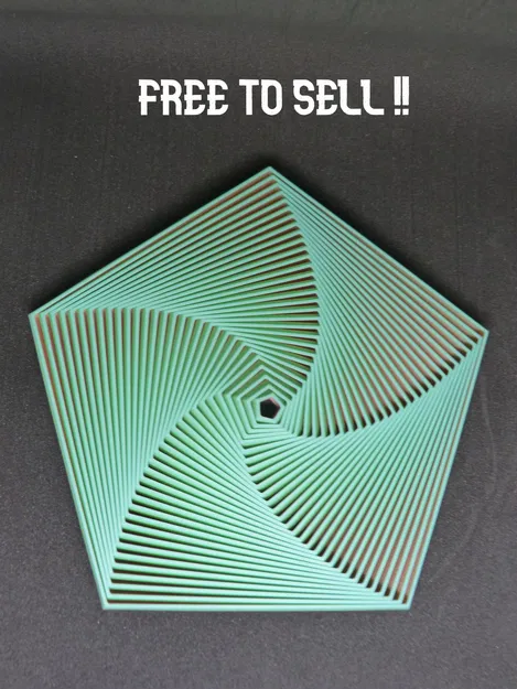 Mẫu in 3D Đồ chơi giải trí 30 vòng xoắn hình ngũ giác (Pentagon Fidget) - Image 2