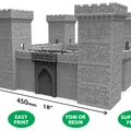 Nhà Cổng Lâu Đài Trung Cổ Lắp Ghép – Địa hình Wargaming 28mm, In 3D bởi VogMan - Thumbnail 1