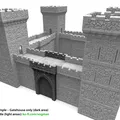 Nhà Cổng Lâu Đài Trung Cổ Lắp Ghép – Địa hình Wargaming 28mm, In 3D bởi VogMan - Thumbnail 3