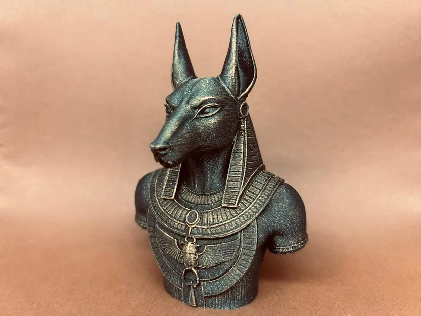 Tượng thần Anubis - Mô hình trang trí 3D phong cách Ai Cập cổ đại - Image 1