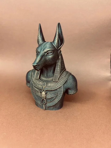 Tượng thần Anubis - Mô hình trang trí 3D phong cách Ai Cập cổ đại - Image 2