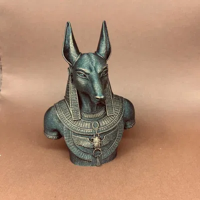 Tượng thần Anubis - Mô hình trang trí 3D phong cách Ai Cập cổ đại