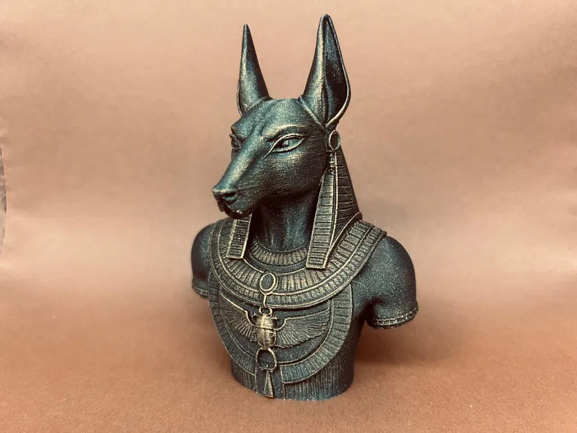Tượng thần Anubis - Mô hình trang trí 3D phong cách Ai Cập cổ đại - Image 4
