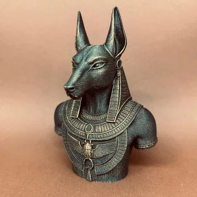 Tượng thần Anubis - Mô hình trang trí 3D phong cách Ai Cập cổ đại