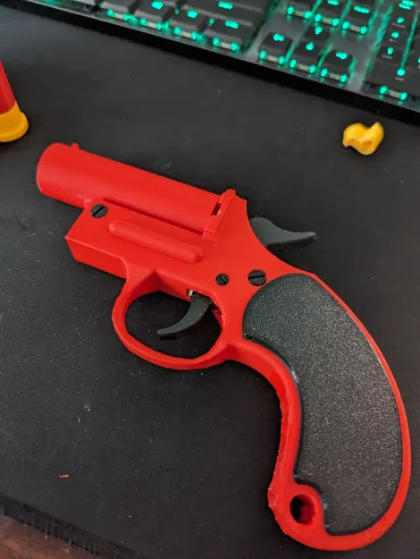 Mô hình súng bắn pháo sáng in 3D có búa đập cơ khí chi tiết - Image 1