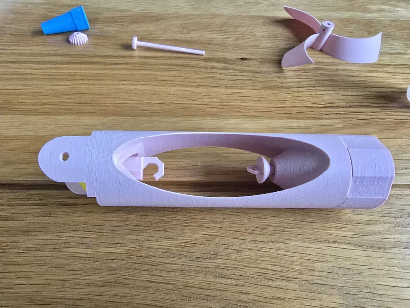 Quạt cầm tay chạy bằng dây thun (Rubber Band Powered Fan) - Image 8