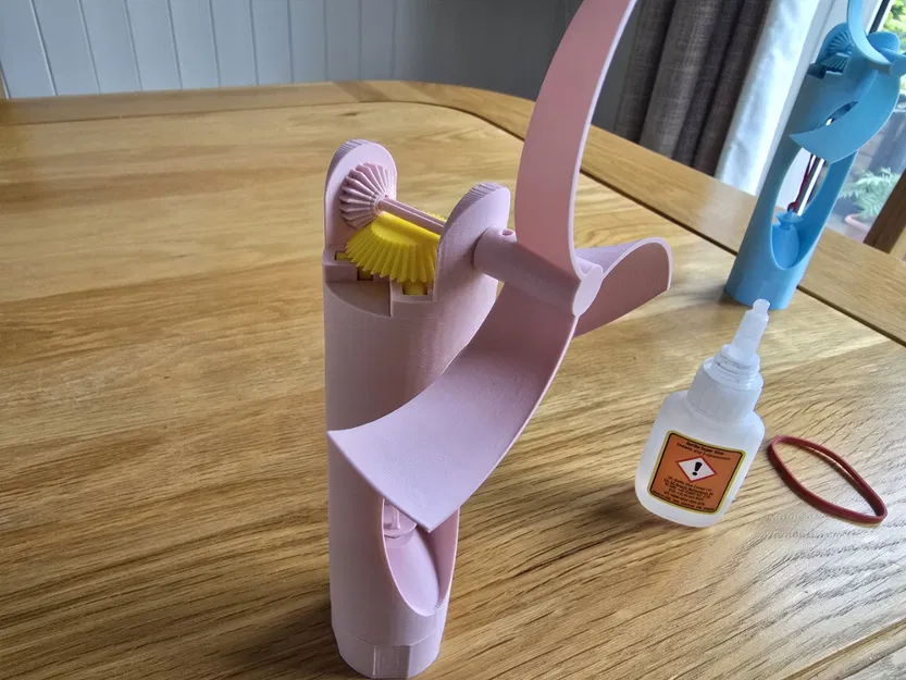 Quạt cầm tay chạy bằng dây thun (Rubber Band Powered Fan) - Image 9