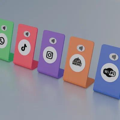 Đế Để Bàn Tích Hợp NFC Cho Mạng Xã Hội & Dịch Vụ