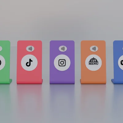 Đế Để Bàn Tích Hợp NFC Cho Mạng Xã Hội & Dịch Vụ 5