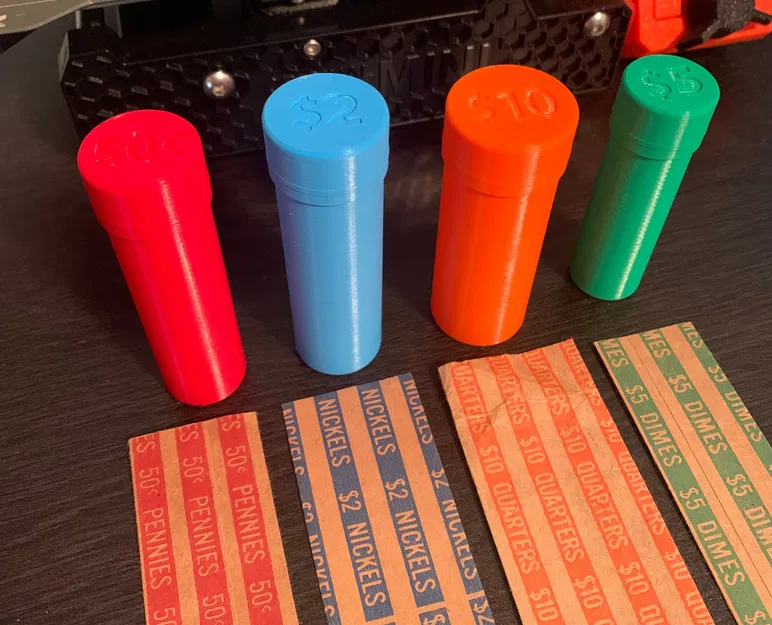 Ống đựng tiền xu Mỹ đơn giản - Image 1