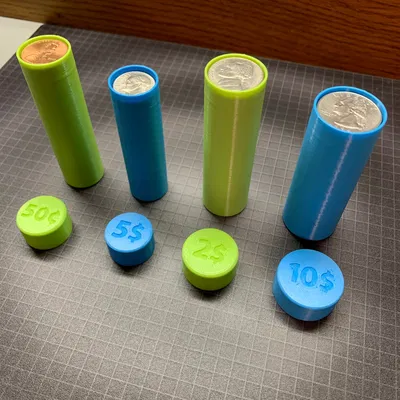 Ống đựng tiền xu Mỹ đơn giản