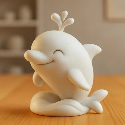 Mô hình cá heo Dolphin Delight đáng yêu - File in 3D sắc nét