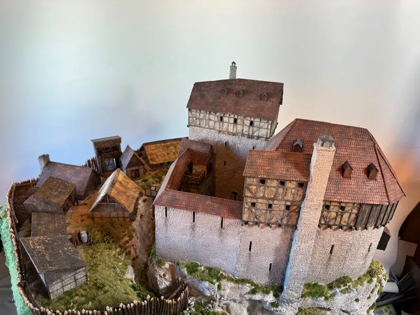 Mô hình Lâu đài Burg Greifenstein - Đức (Trung cổ) - Image 4