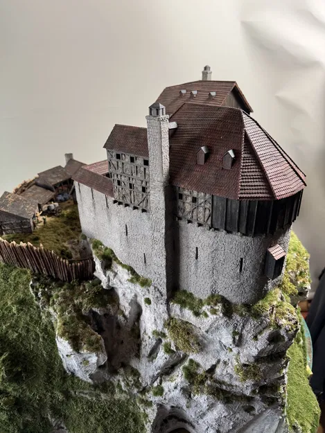 Mô hình Lâu đài Burg Greifenstein - Đức (Trung cổ) - Image 8