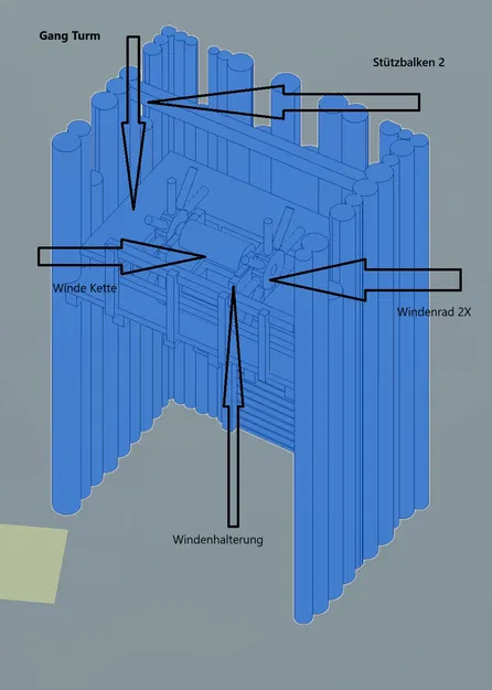 Mô hình Lâu đài Burg Greifenstein - Đức (Trung cổ) - Image 26